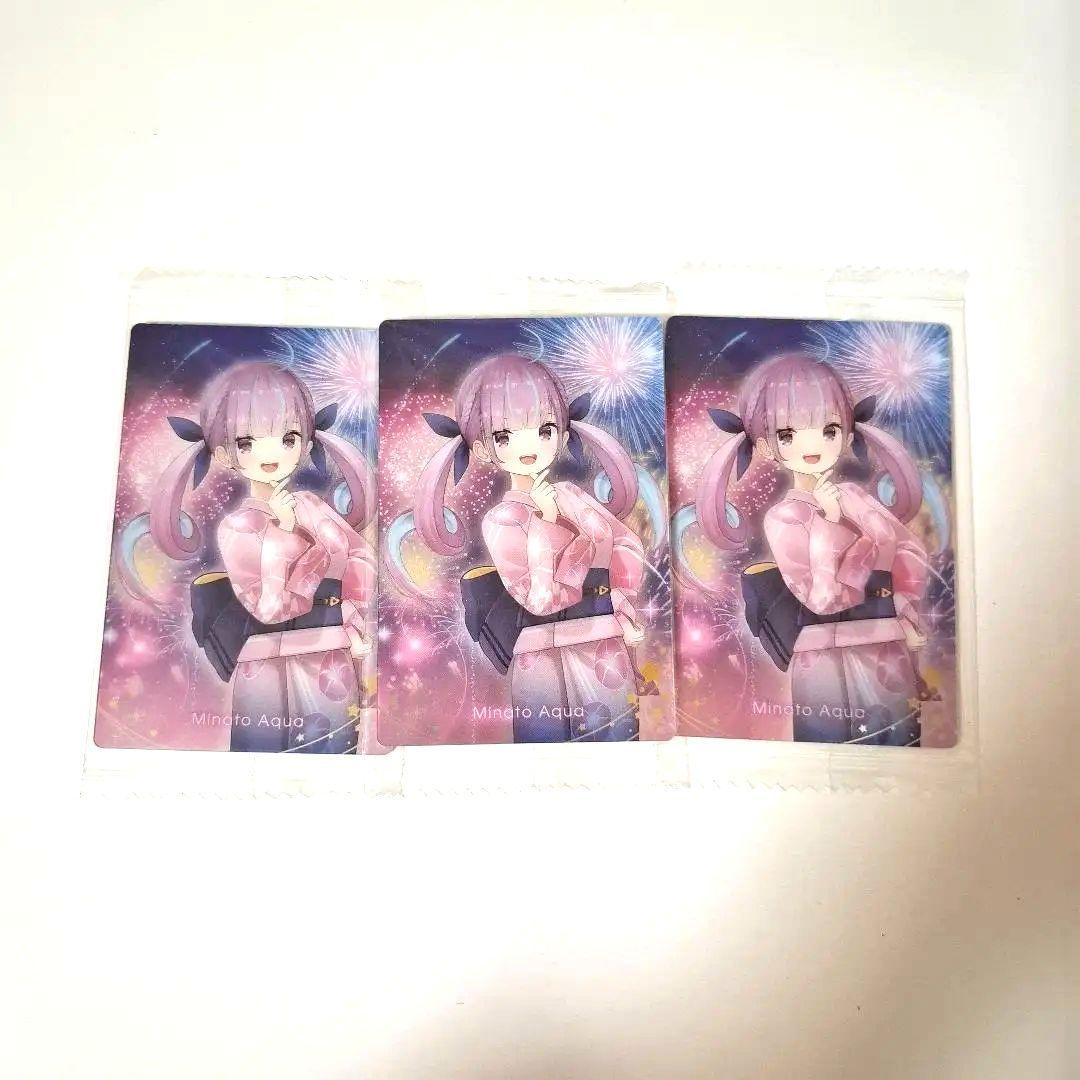 ホロライブ 湊あくあ ウエハース3 まとめ売り