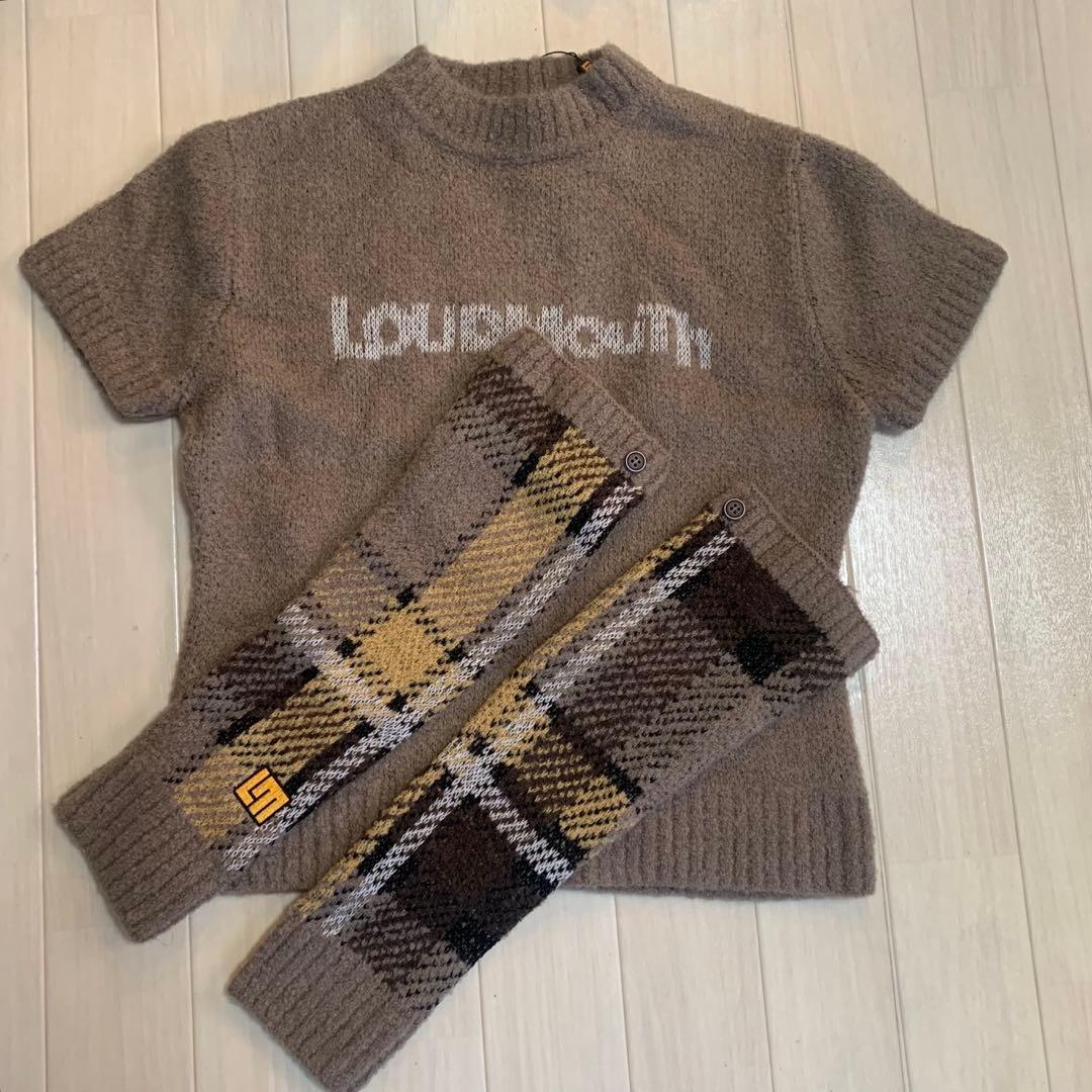 新品■15,400円【ラウドマウス】レディース　セーター　アームカバー L/11