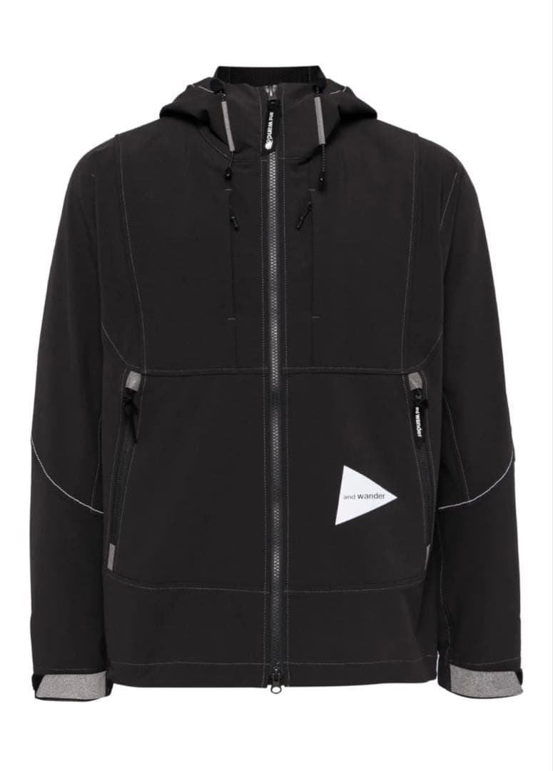 【期間限定】 and wander ソフトシェルジャケット　アンドワンダー