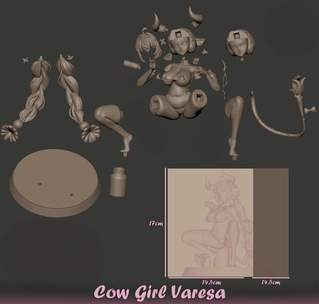 ガレージキット 原神 ヴァレサ 牛ビキニ / 未塗装未組立