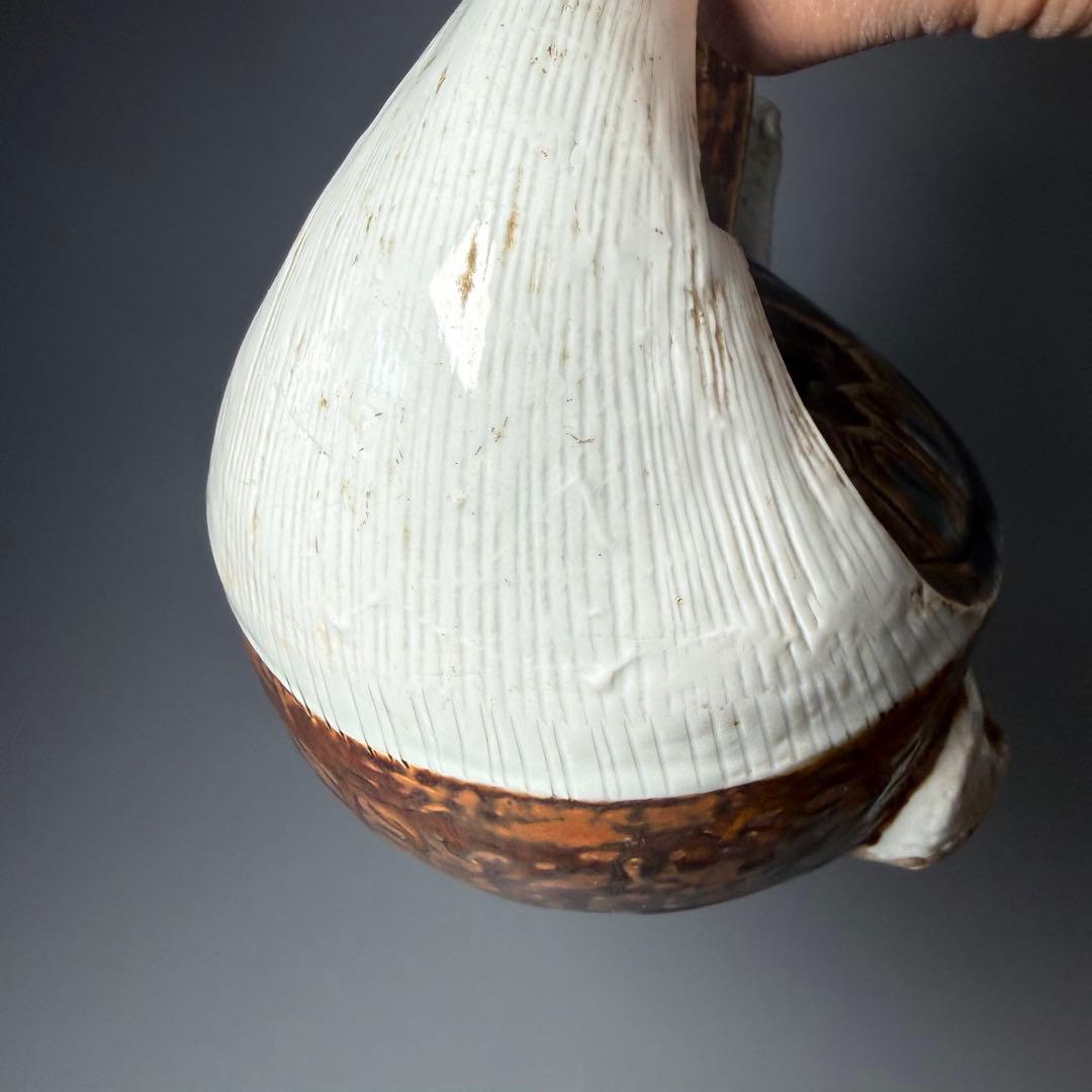 古伊万里　平戸焼　玄武形水注　江戸後期　箱付　オブジェ　愛らしい表情