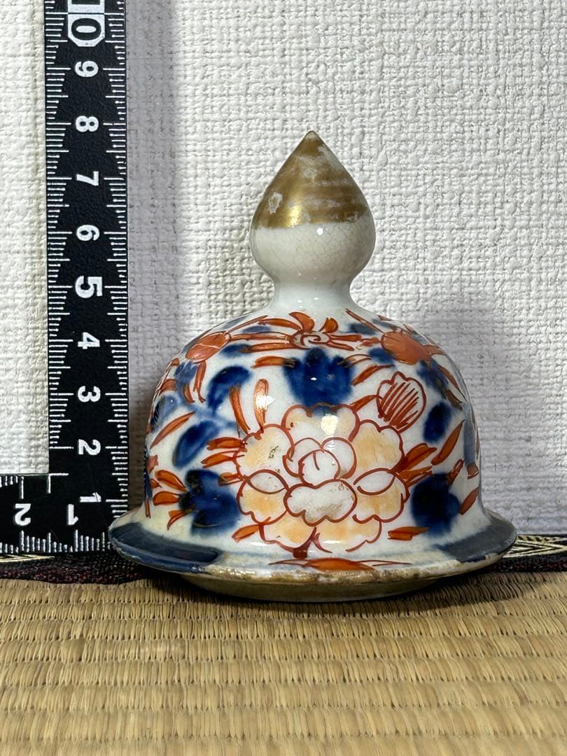 古伊万里　染め錦　沈香壺