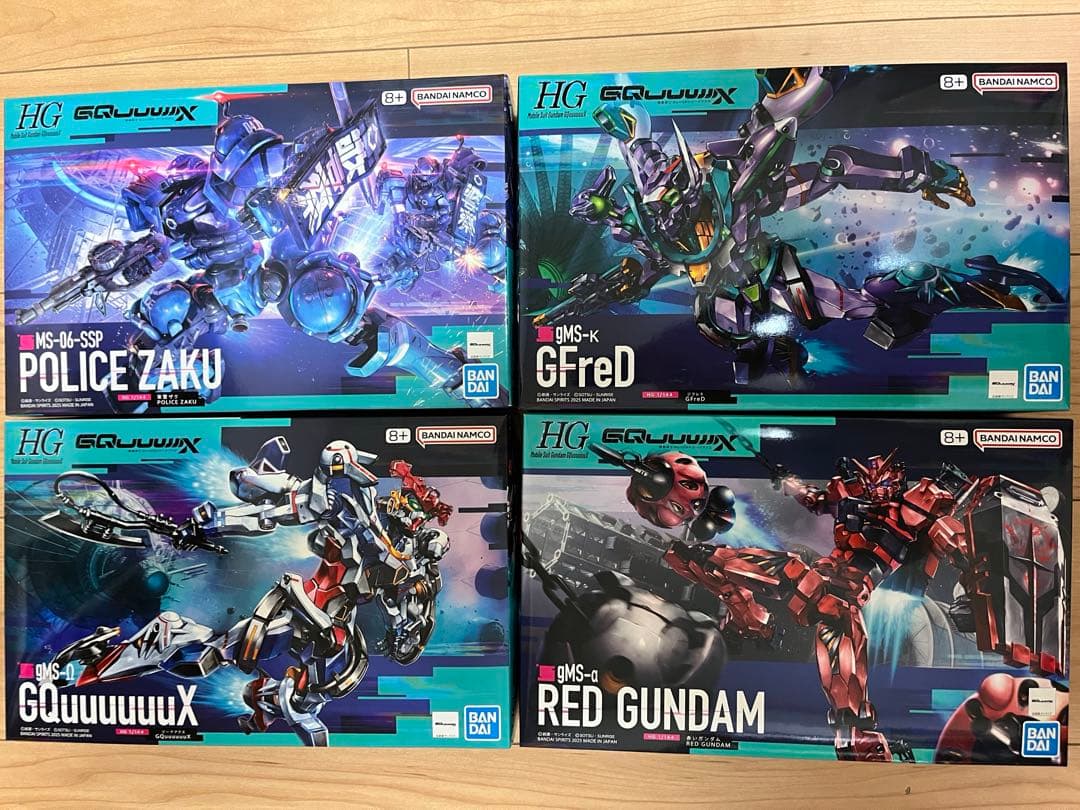 【新品】HG ガンプラ ジークアクス　赤いガンダム　ジフレド　軍警ザク　セット