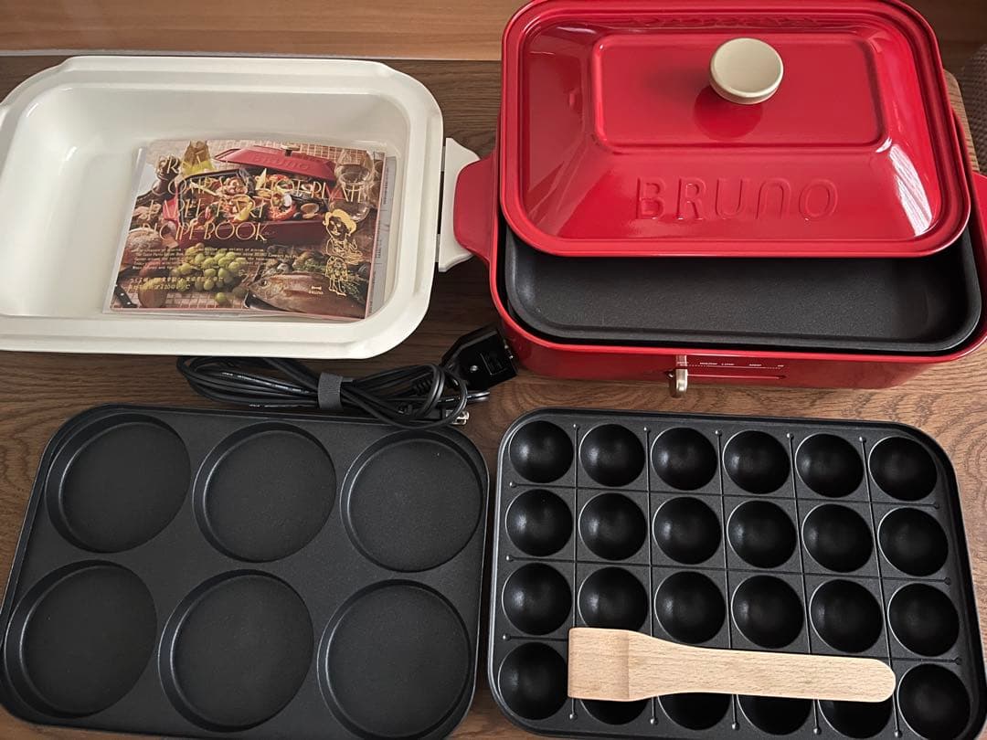 ブルーノコンパクトホットプレート　 別売りマルチプレート、セラミックコート鍋