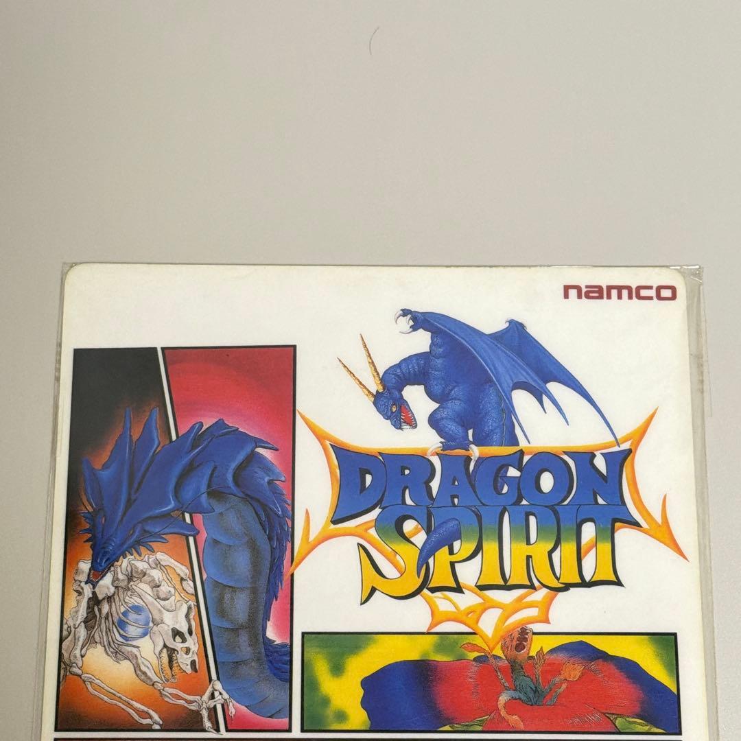 【希少】ドラゴンスピリット 下敷き ナムコ 1987年 当時もの レトロ文具