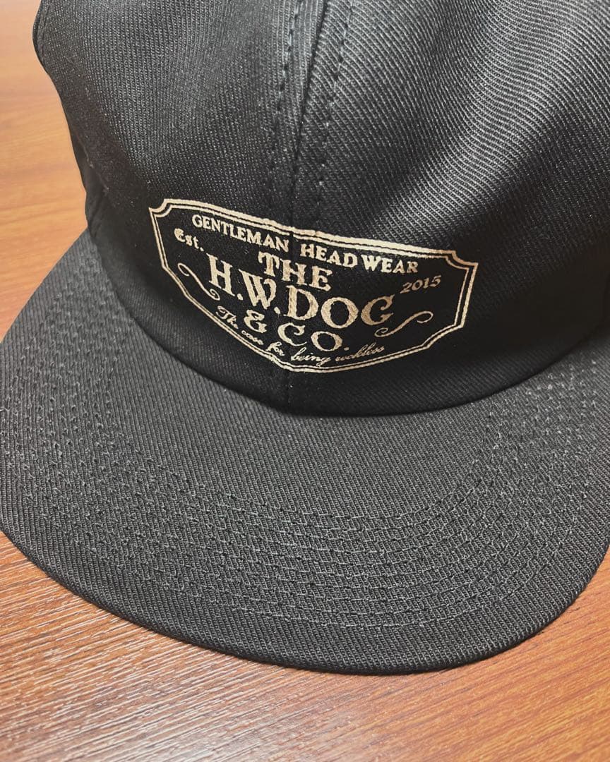 きさかH.W.DOG&CO. ブラックベースボールキャップ