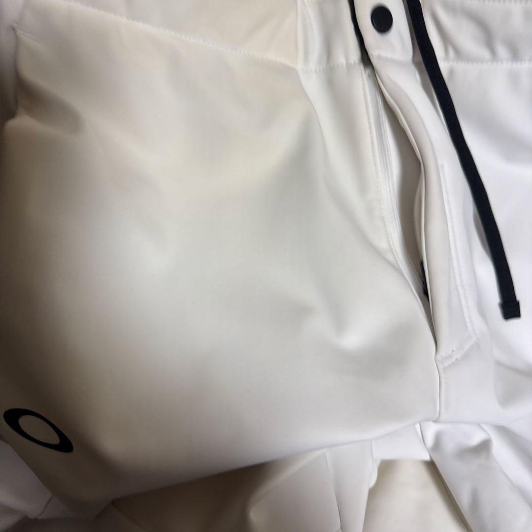 防寒対策に！OAKLEY フード付き裏地ベロア上下 ホワイト