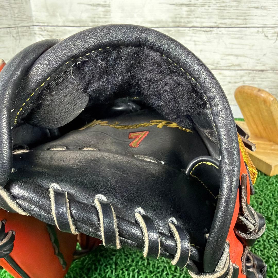 ヒデ 【湯もみ済み】ミズノプロオーダー　軟式外野 専用ケース付き