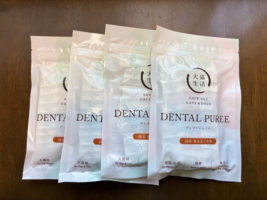 ⚪︎デンタルピューレ国産鷄&まぐろ味 5g× 30本　4袋セット