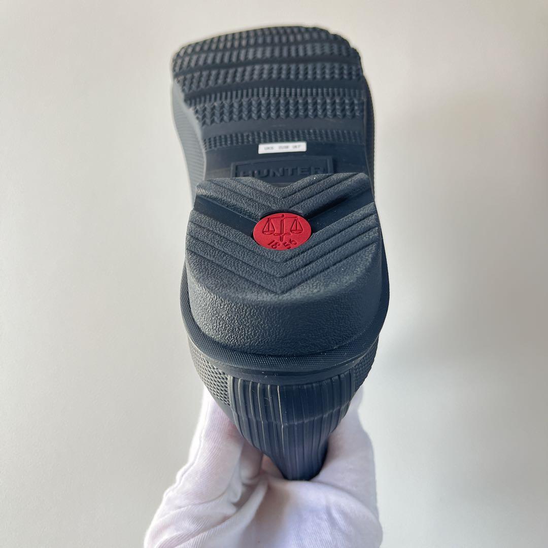 未使用級✨ハンター サイドゴア レインシューズ ネイビー　UK5 24