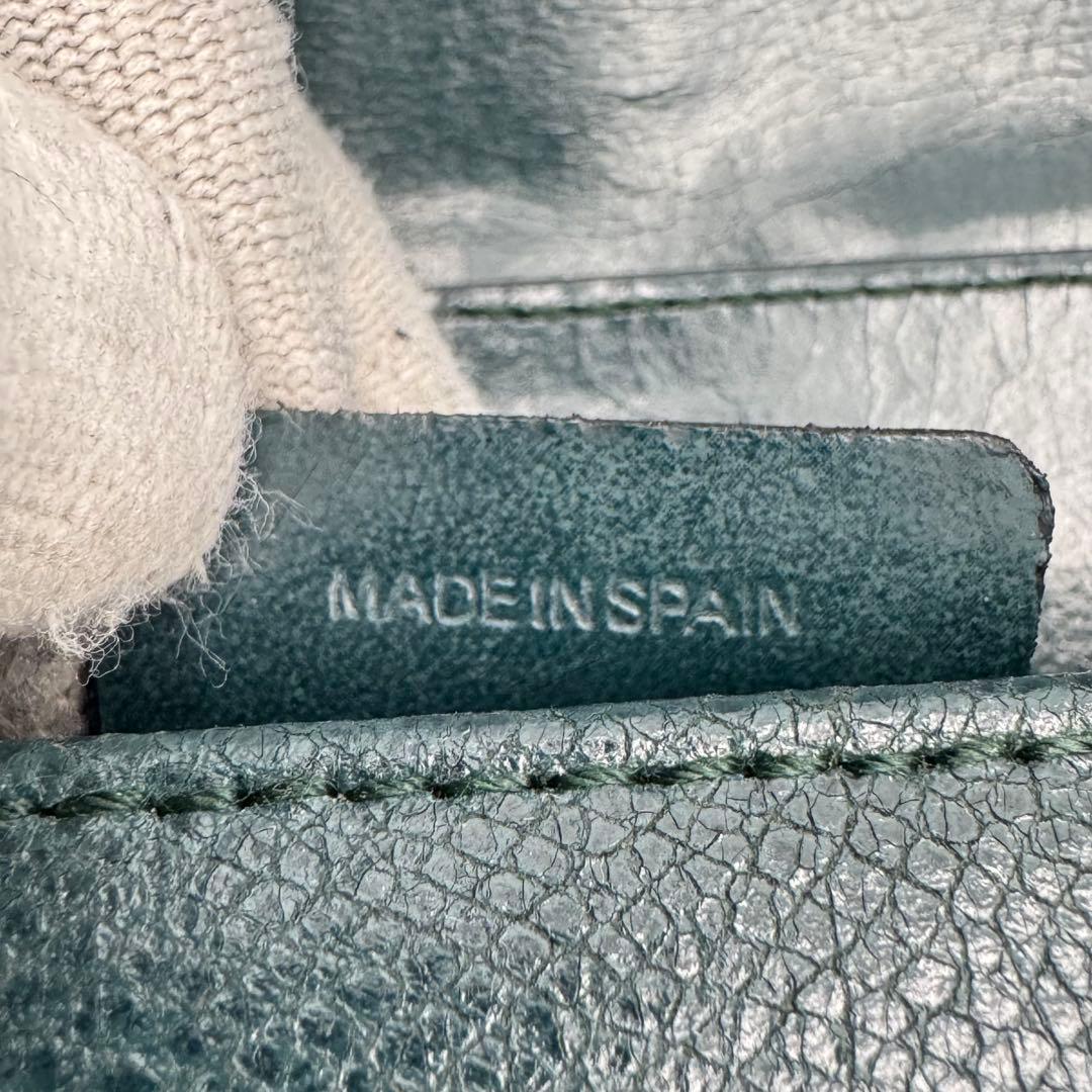 ジバンシー 4Gロゴ レザー ハンドバッグ ショルダーバッグ 肩掛け 濃緑