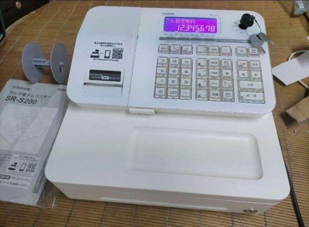 カシオレジスター　SR-S200　最新機種　スマホ設定売上管理　200900