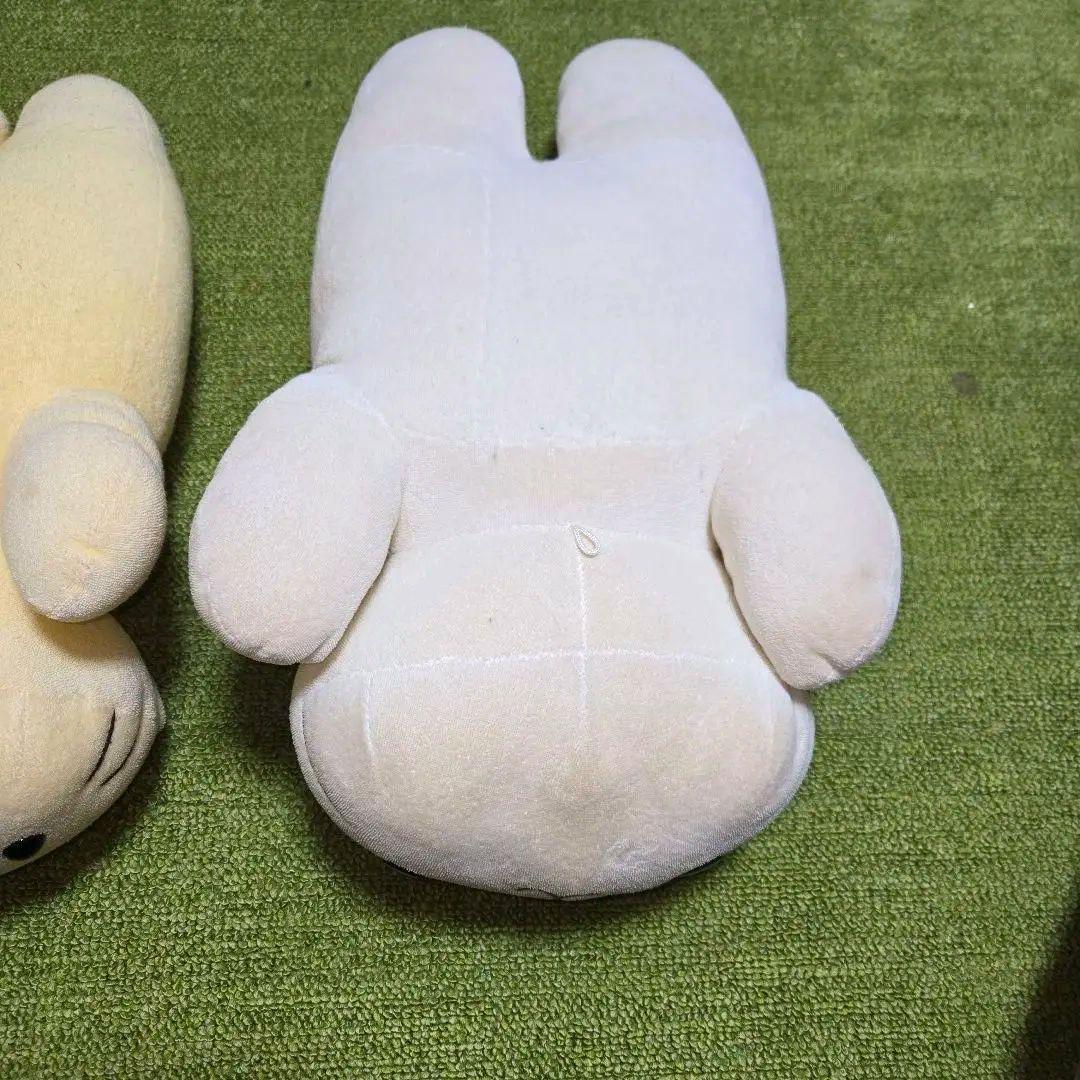 にゃんにゃんにゃんこ にゃんこ茶屋 ぬいぐるみ クリーム色 白 ②点セット