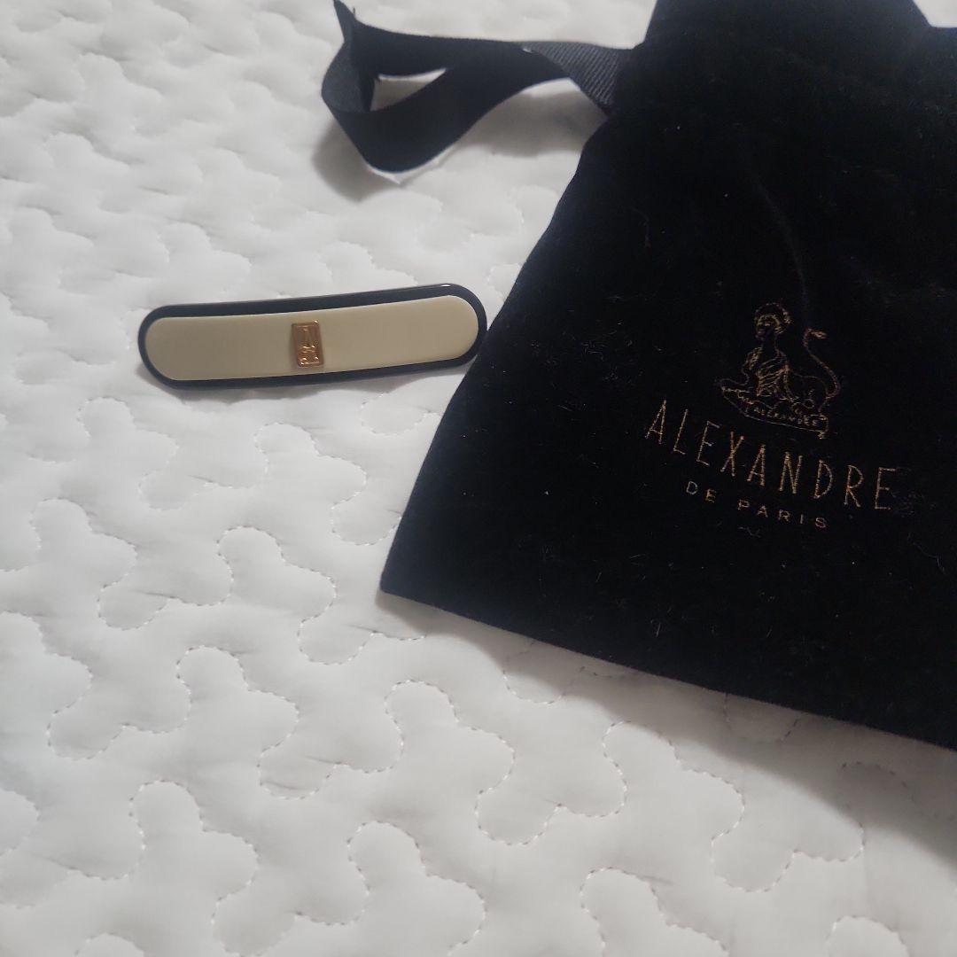 ALEKANDRE DE PARIS バレッタ アイボリー