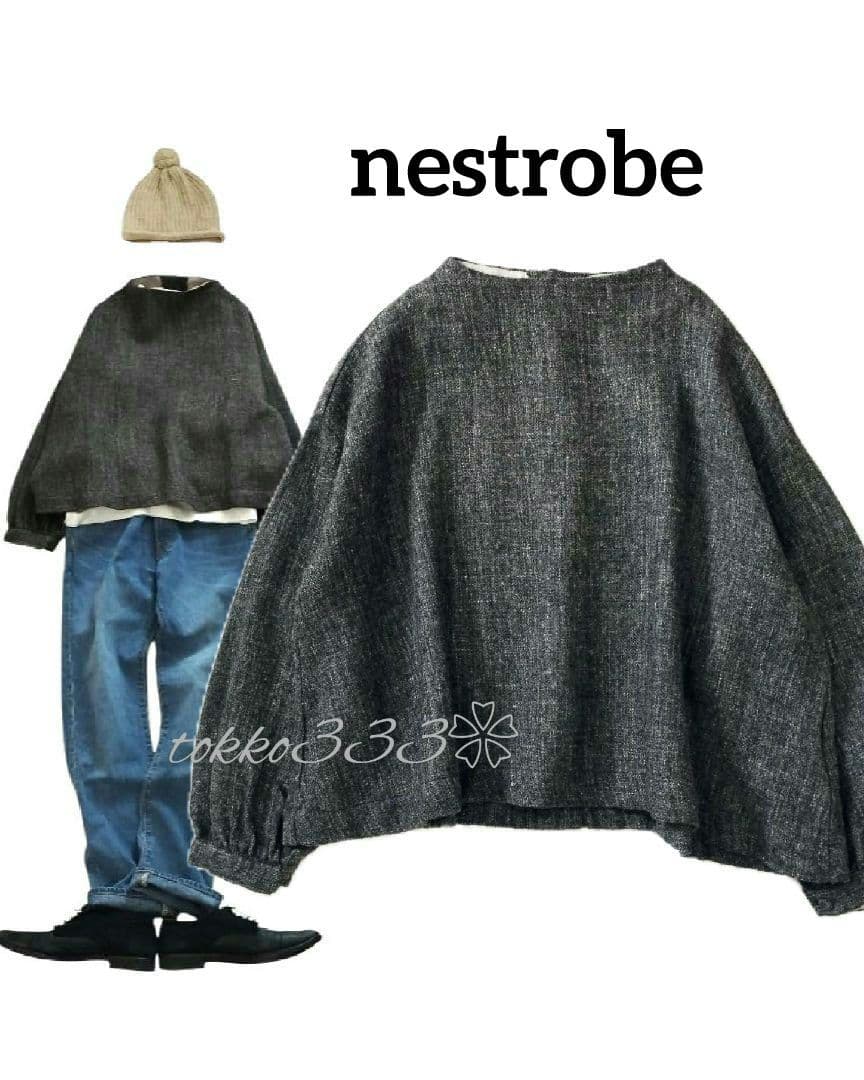 nestrobe✨シェットランドウールリネン プルオーバー シャツ