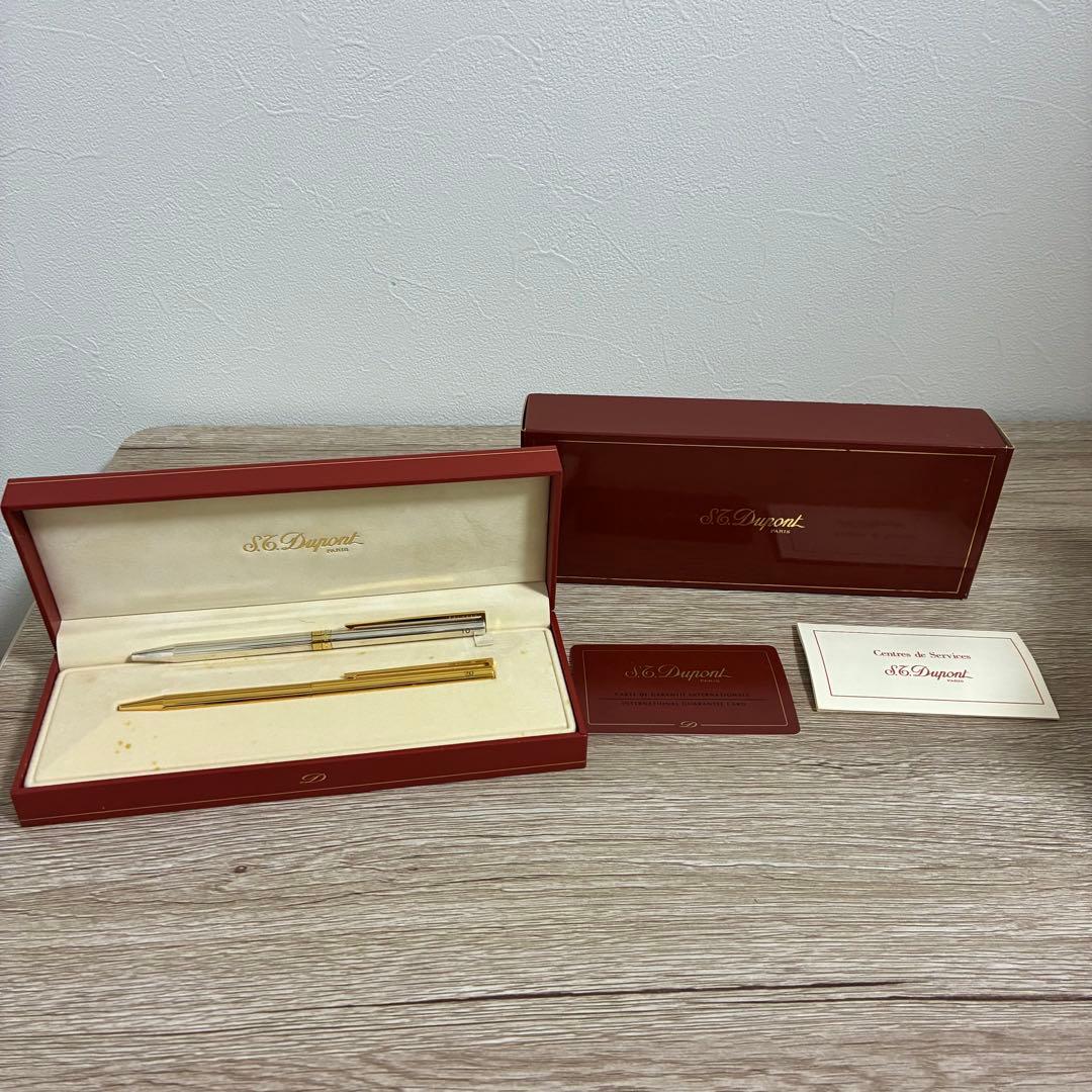 S.T. Dupont STYLO BILLE ゴールド　シルバー