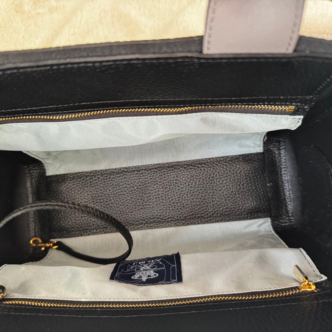 未使用 ADMJ エーディエムジェイ ハンドバッグ　送料無料　牛革　レザー