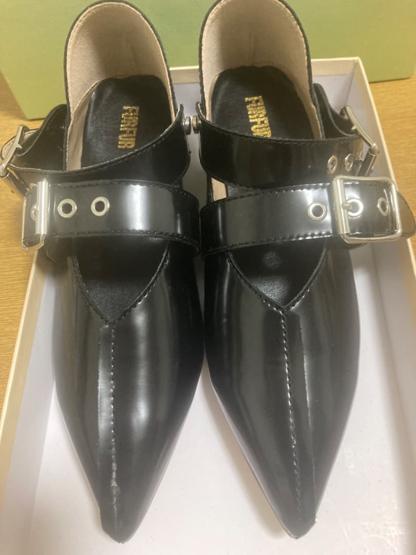 ダブルストラップバブーシュ