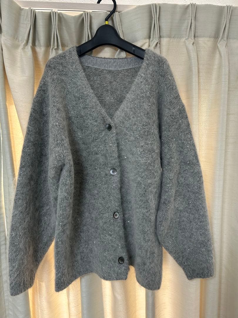 CELFORD 25AW 美品　スパークルミディ丈カーディガン　グレー