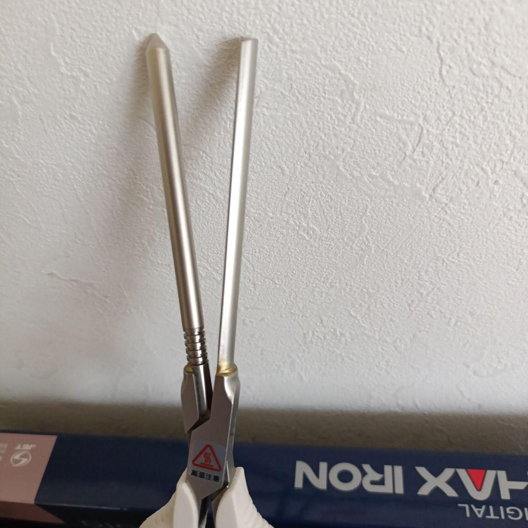 超美品　デジタルMAX 理容アイロン 　タイプパーマ丸６㎜ /レンツアイロン