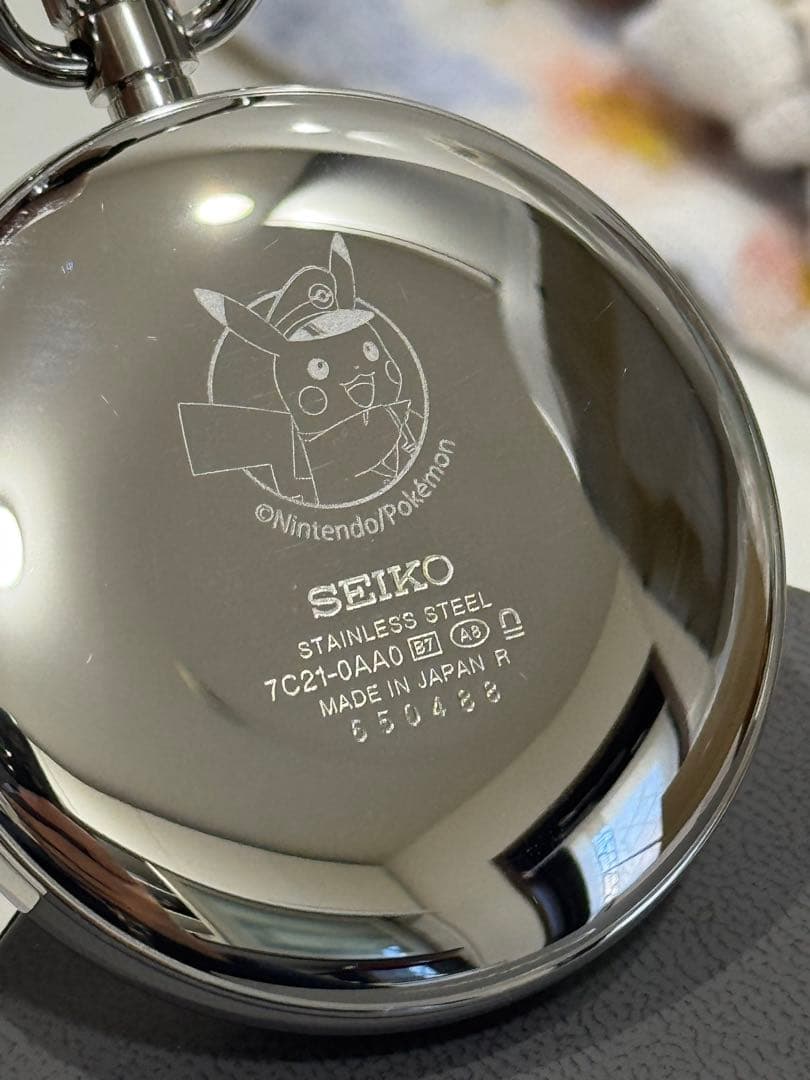 非売品　ポケモン　鉄道時計　懐中時計　ポケットモンスター　SEIKO