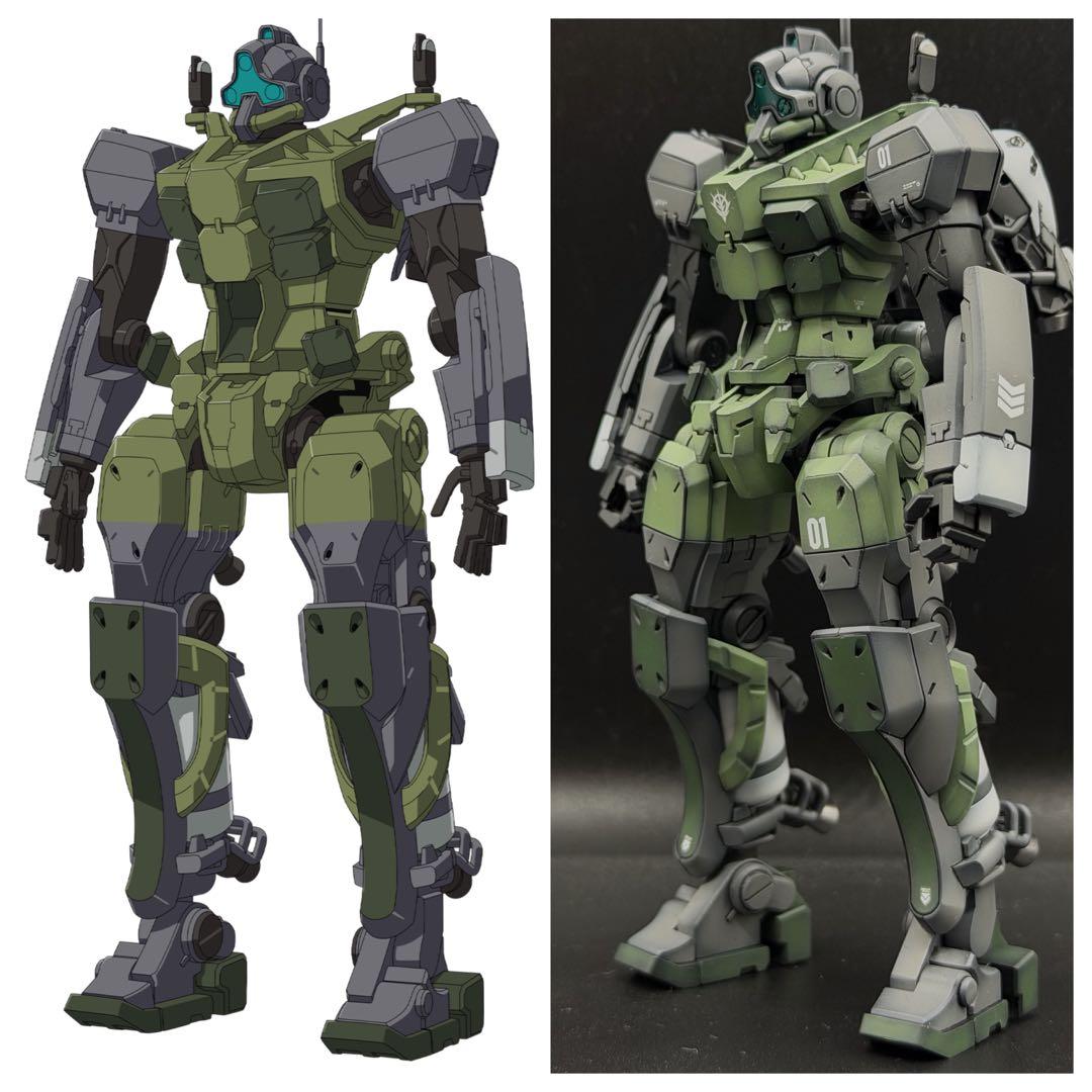 HG1/144ゲルググ　量産型　全塗装　完成品　ガンダムジークアクス　ジム