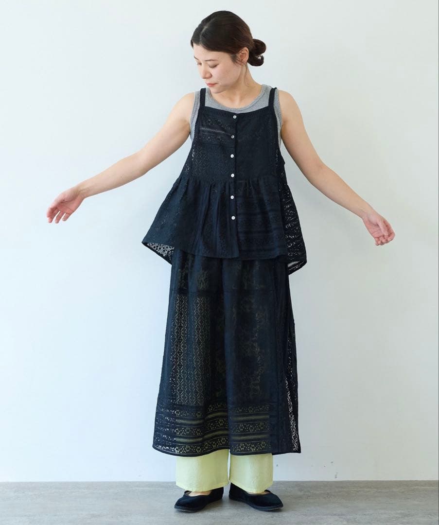 yuni パッチワークキャミソール