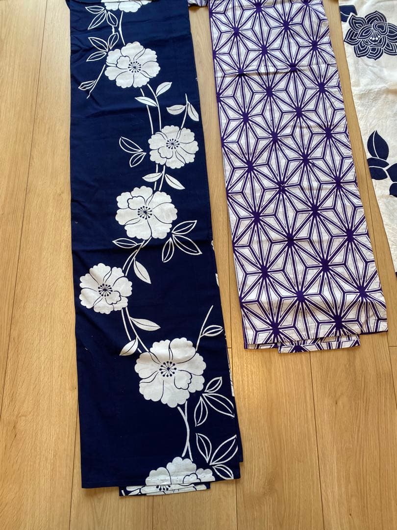 浴衣まとめ売り　7枚　浴衣　絞り柄　アンティーク