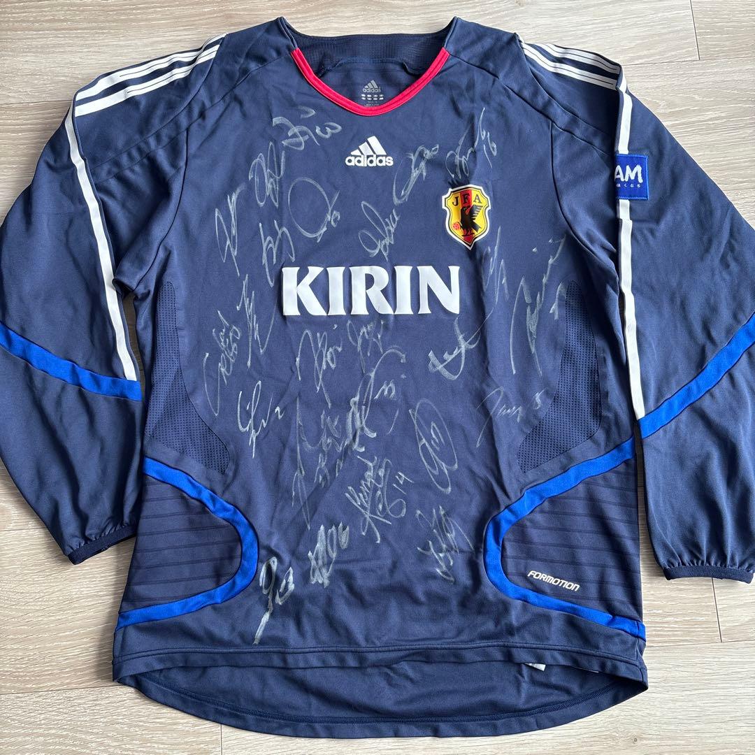 サッカー日本代表　ドイツワールドカップメンバー寄書きユニ