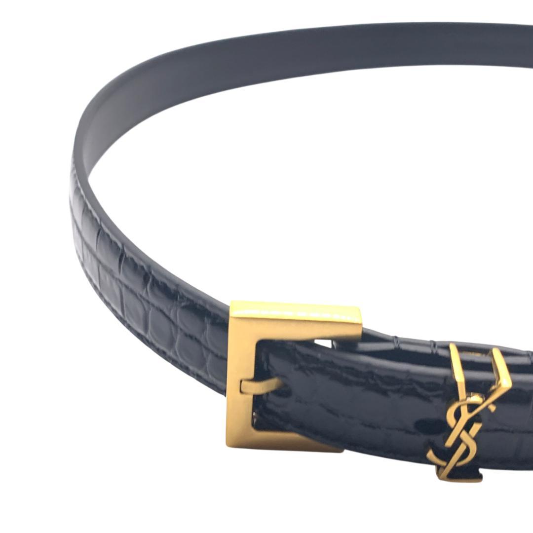 美品★YSL イヴサンローラン　細いベルト79-89cm