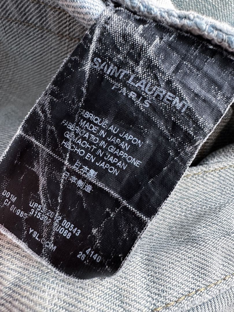 Saiet Laurent 13ssエディ初期　アイスブルーデニム