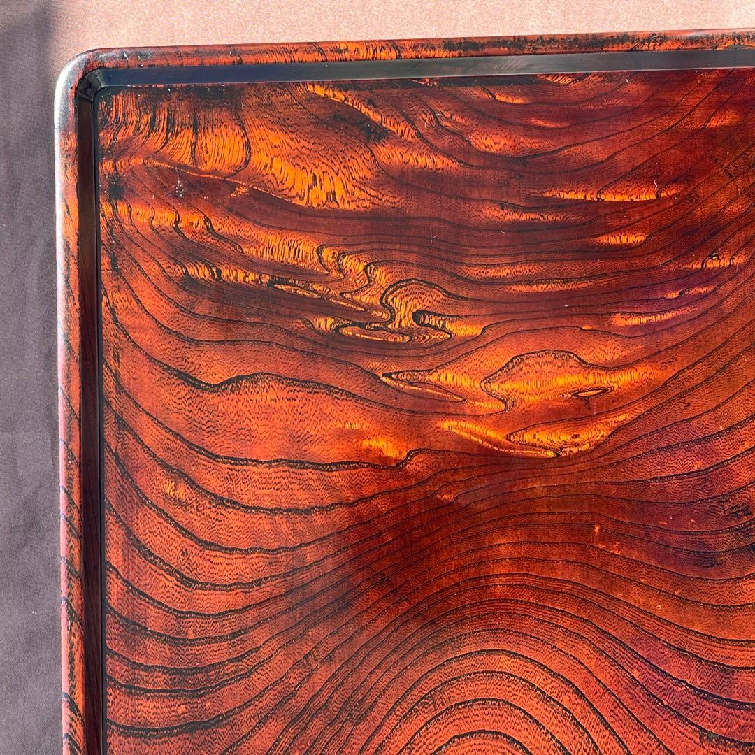 欅拭漆盆(けやきふきうるしぼん)306mm×306mm×20mm 折敷№9174