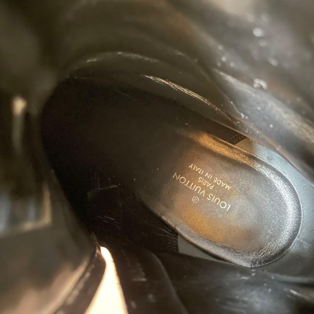 LOUIS VUITTON モノグラム スエード アンクルブーツ 37 1/2