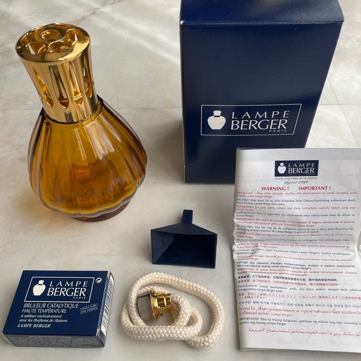 ランプベルジェ　アロマランプ　色違い5点セット + オイル3種類3本セット