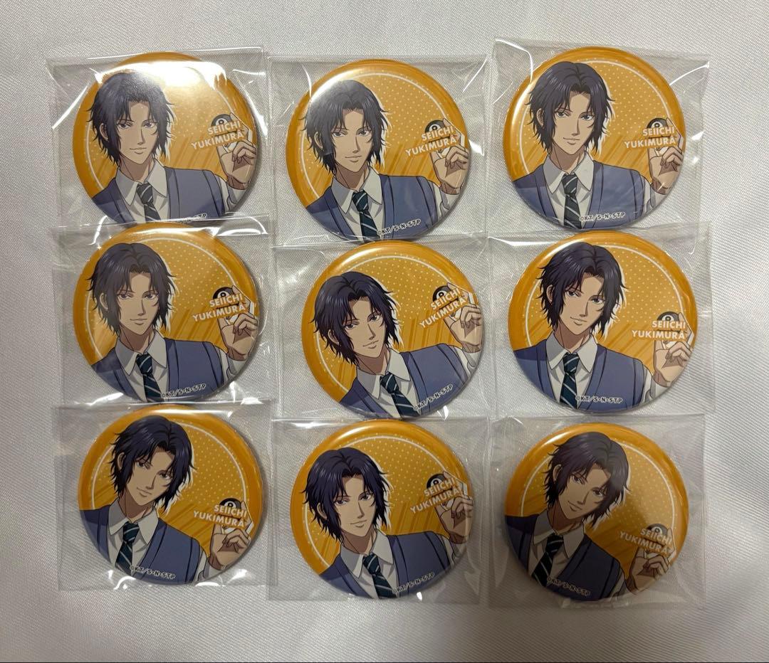 新テニスの王子様 幸村精市 缶バッジ ラウンドワン ラウワン 9点セット