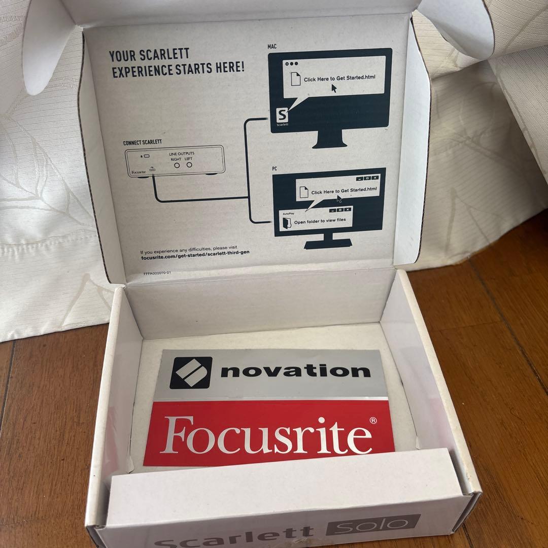 Focusrite Scarlett Solo 第3世代￼インターフェイス￼