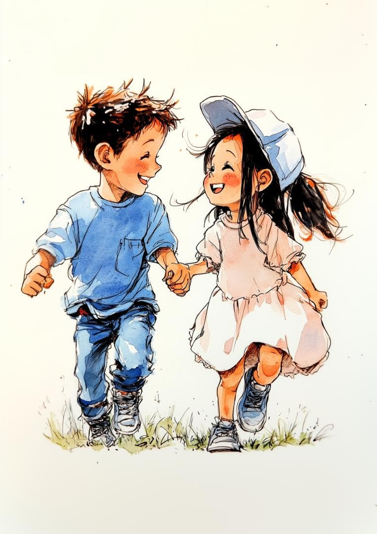 KKさま専用_夢を共有するふたりのイラスト画