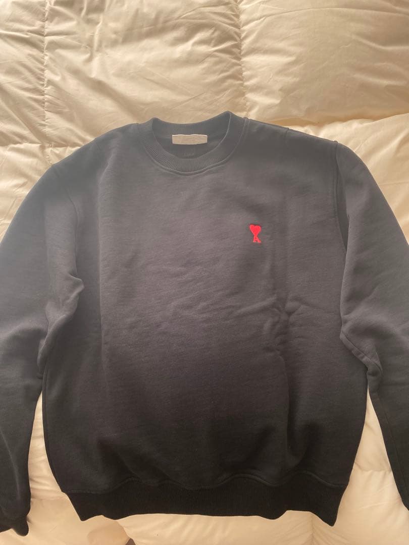 ami paris クルーネック　スウェット　ブラック　M