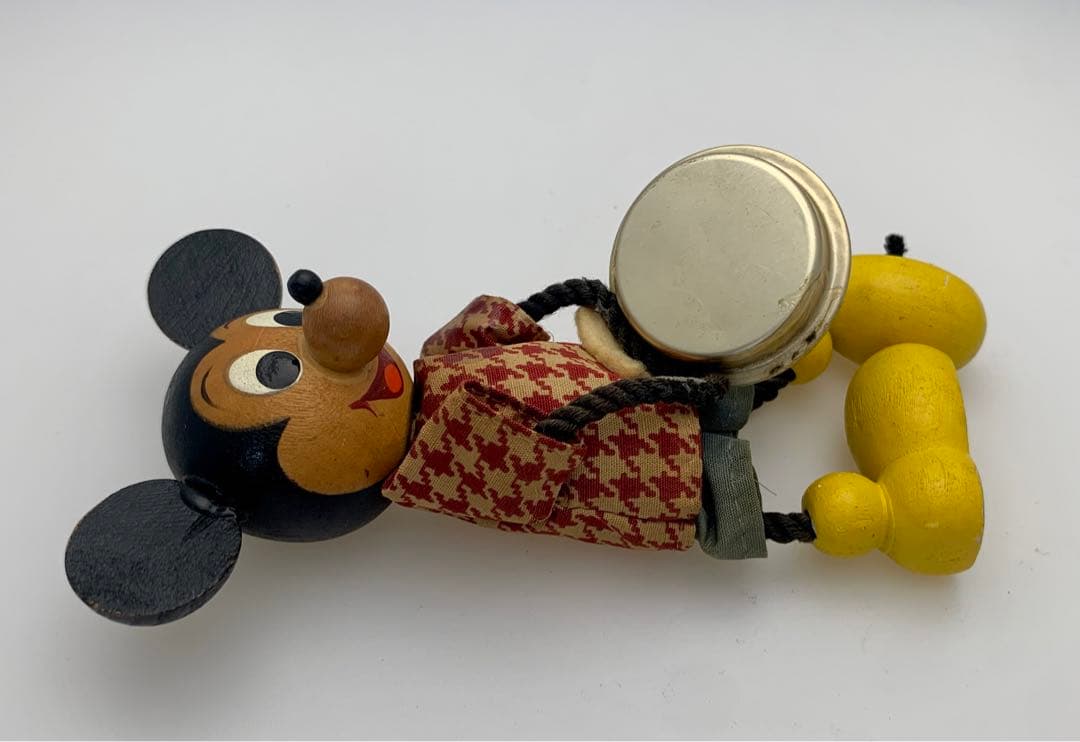 ミッキー 木製 温度計 レトロ ヴィンテージ ディズニー オールド Disney