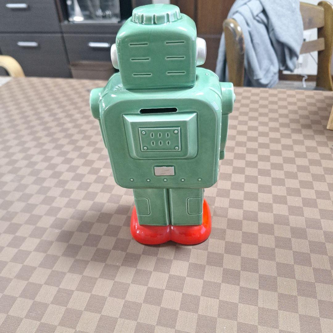 ロボット貯金箱3037 緑色と赤色