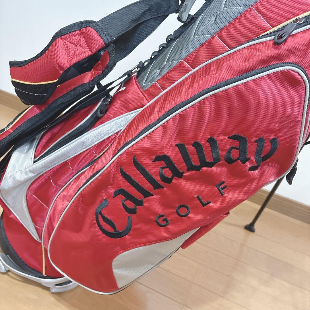 K378 Callaway スタンドキャディバック 赤 軽量