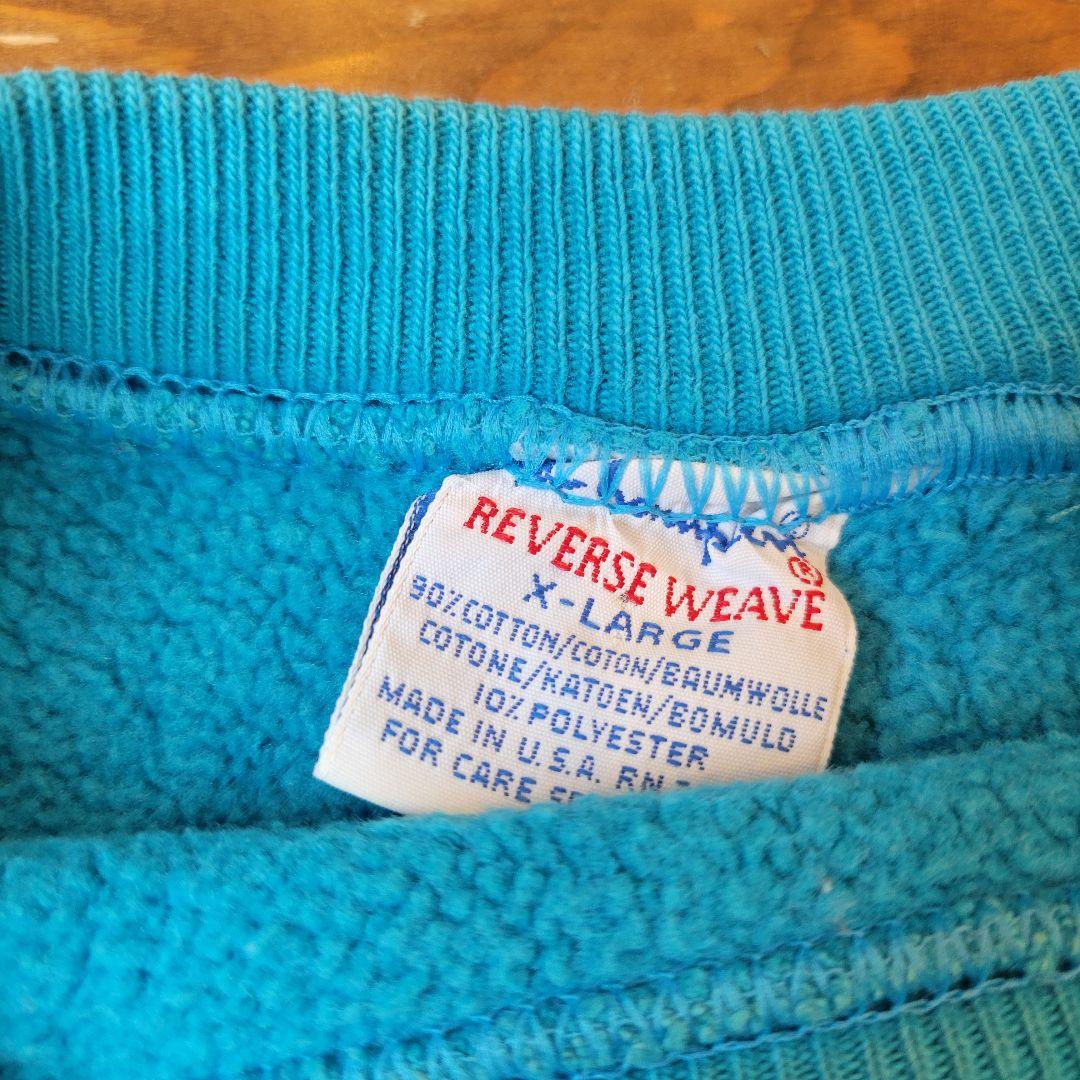 90s USA製 チャンピオン リバースウィーブ UMASS プリント