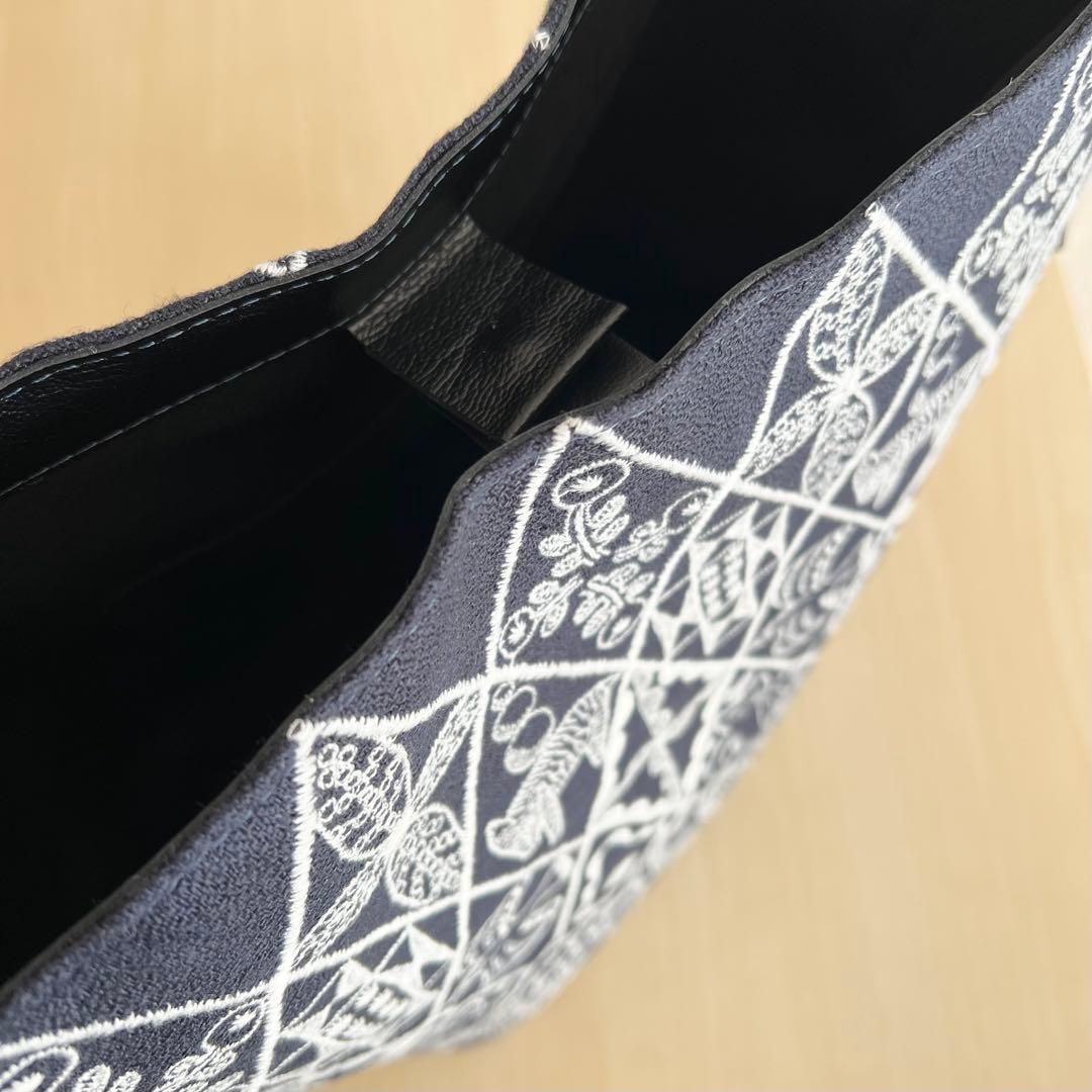 オーダー　ミナペルホネンsymphonyと本革のワンハンドルバッグ