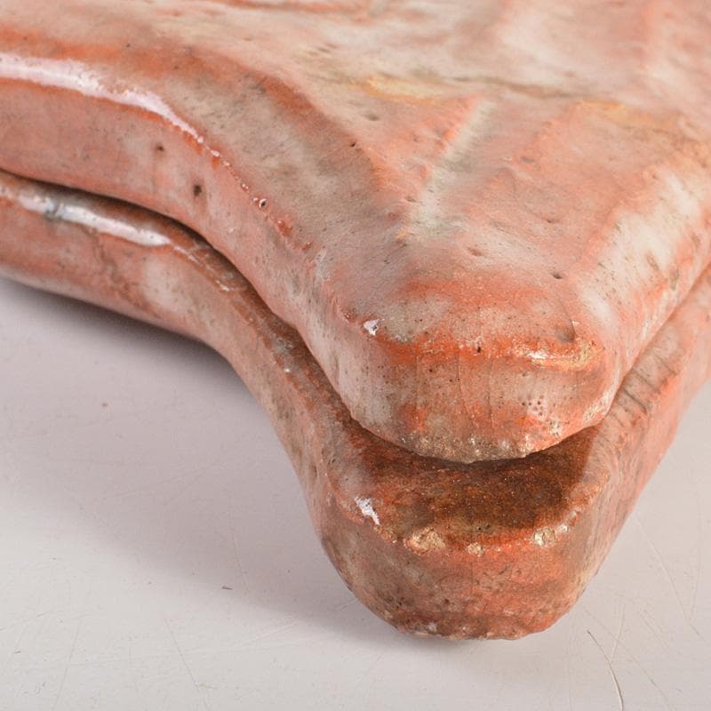 茶道具　赤楽　匁土　鳥文　香合　書付箱　Ⅴ　6281