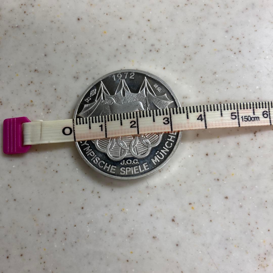 わんわん✳︎1972年ミュンヘンオリ記念メダル✳︎純銀造幣局刻印付き2枚セット