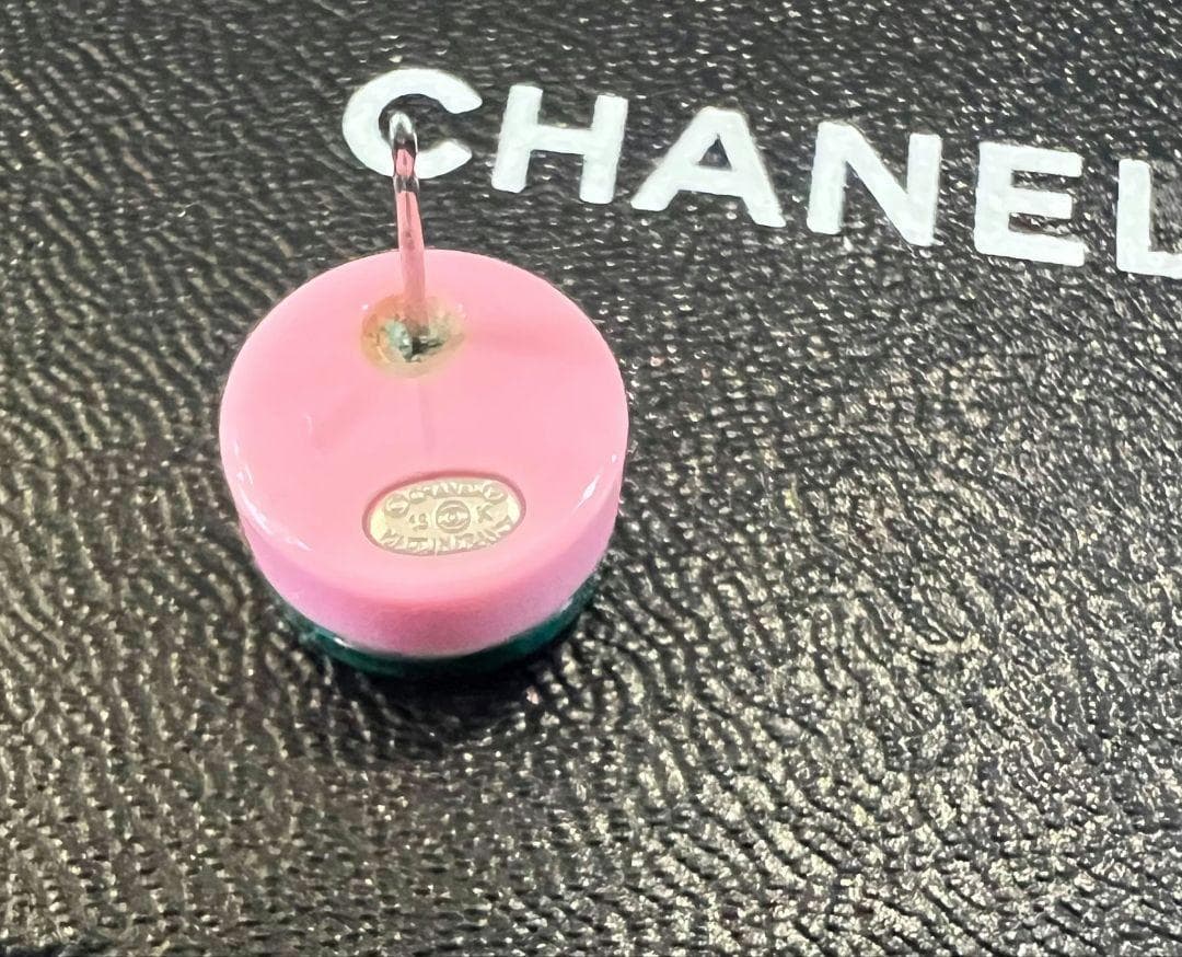 シャネル ピアス 【CHANEL】 クリアー ココマーク 16K ピンク