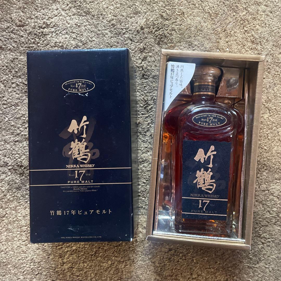 竹鶴 17年 ピュアモルトウイスキー ギフトボックス付き 旧ボトル