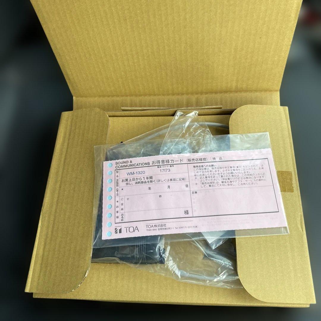 ワイヤレスマイク タイピン型 800MHz帯 TOA WM-1320 美品