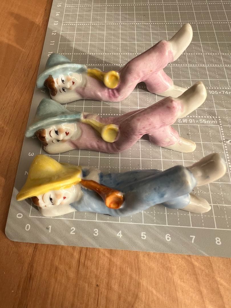 【アンティーク】日本製 陶器人形 3体セット｜里帰り品