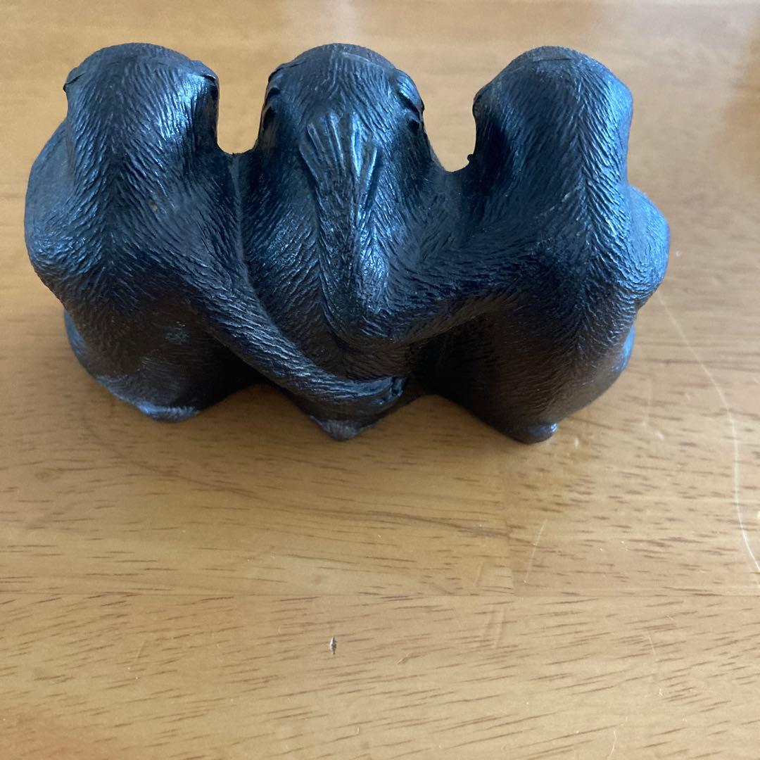 見ざる聞かざる言わざる　鋳物